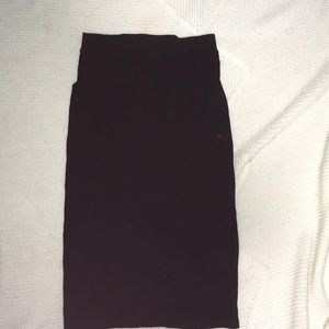Black pencil skirt